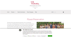 Desktop Screenshot of flowerpreservationworkshop.co.uk