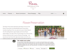 Tablet Screenshot of flowerpreservationworkshop.co.uk